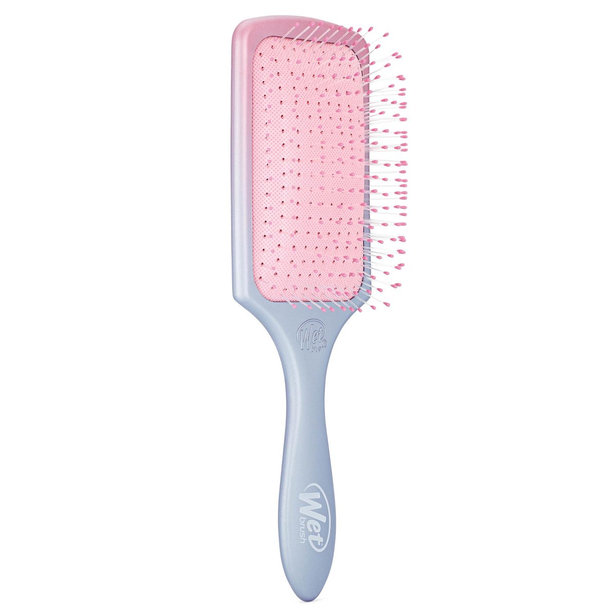 Wet Brush Paddle Detangler Hair Brush - Ultra-Soft IntelliFlex Bristles with AquaVent Design - Pink/Purple Ombre - for Wet, Dry, Damaged Hair - Women & Men - görsel 7