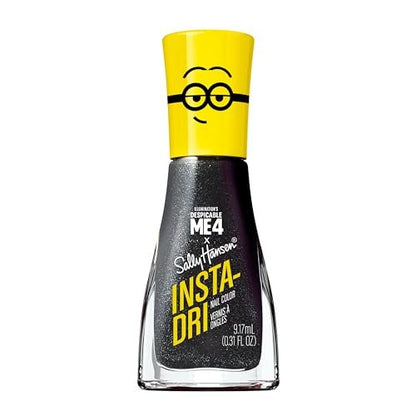Sally Hansen Insta-Dri Nail Polish 772 Deeply Despicable - Quick Dry Black Shimmer