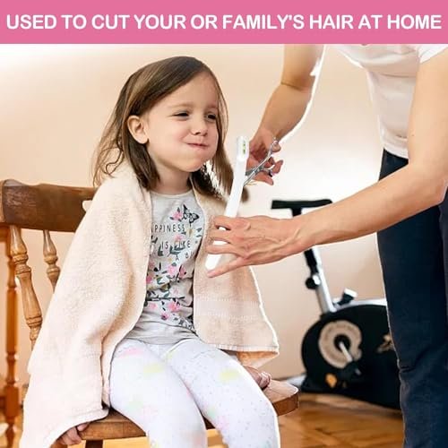TagRecove Professional Hair Cutting Kit for Women - Easy-to-Use Split Ends Hair Trimmer, DIY Home Hair Cutting Tools for Bangs, Layers, Bobs, Pink Avelisse