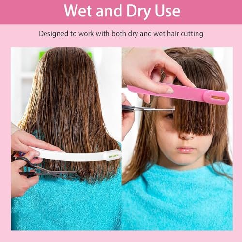 TagRecove Professional Hair Cutting Kit for Women - Easy-to-Use Split Ends Hair Trimmer, DIY Home Hair Cutting Tools for Bangs, Layers, Bobs, Pink Avelisse