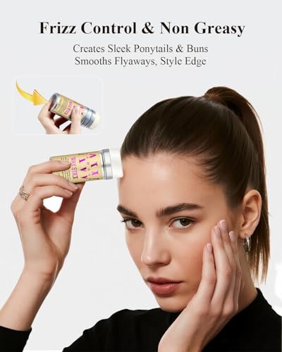 5-Piece Hair Styling Kit: Non-Greasy Hair Wax Stick, Flyaway Finishing Stick & 3 Slick Back Hair Brushes – Flyaways Control, Smooths Frizz & Defines Edges for Women, Kids & Men - görsel 6