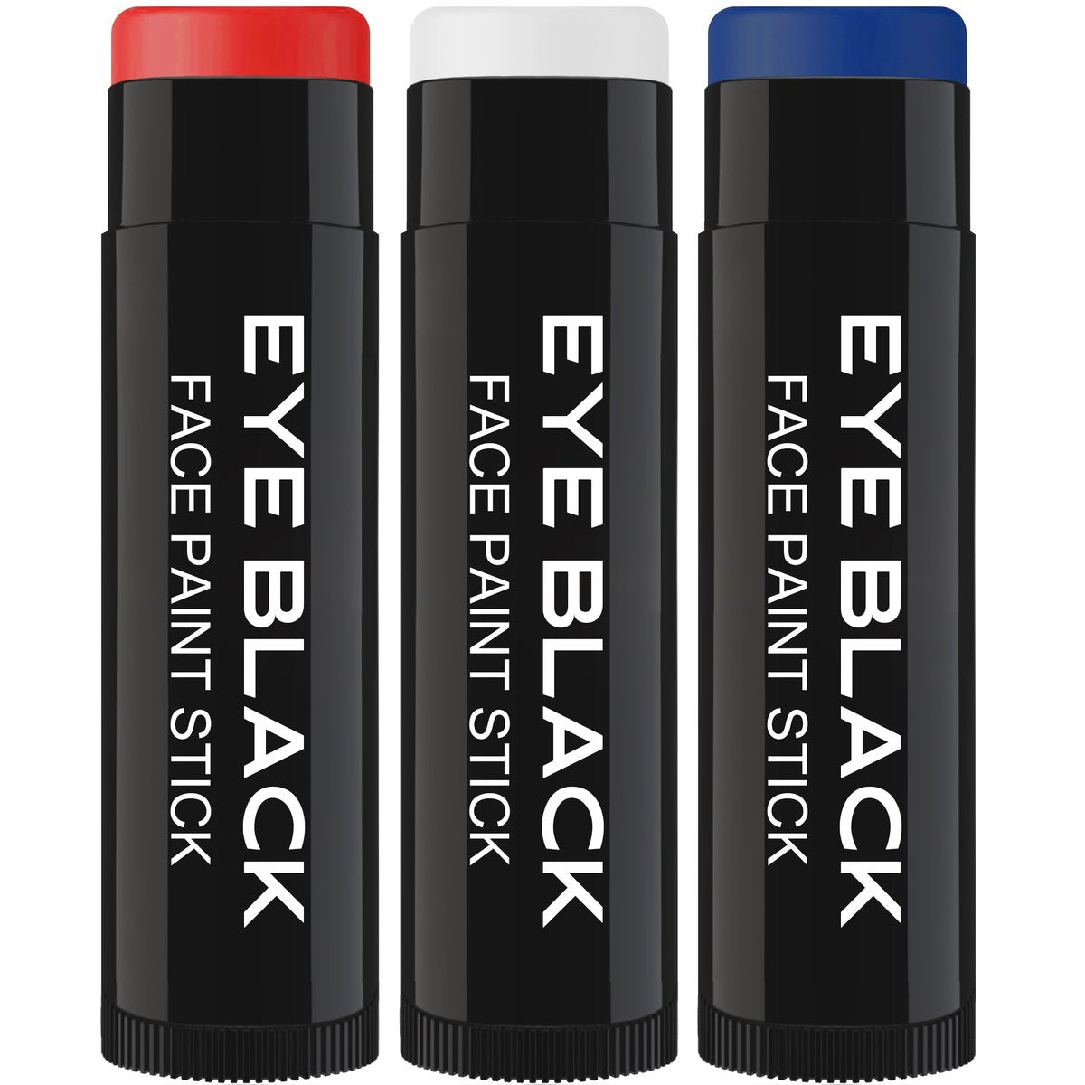 DALVGFN TRI-COLOR Eye Black Stick - Anti-Glare Eyeblack for Baseball, Football & Softball - Sweat-Proof Grease Paint for Athletes - görsel 1