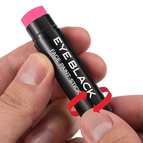 CCbeauty Hot Pink Eye Black Stick – Anti-Glare Eye Grease Paint for Baseball, Football, Softball, Lacrosse & More | Waterproof Sport Eye Black for Athletes & Fans - görsel 9