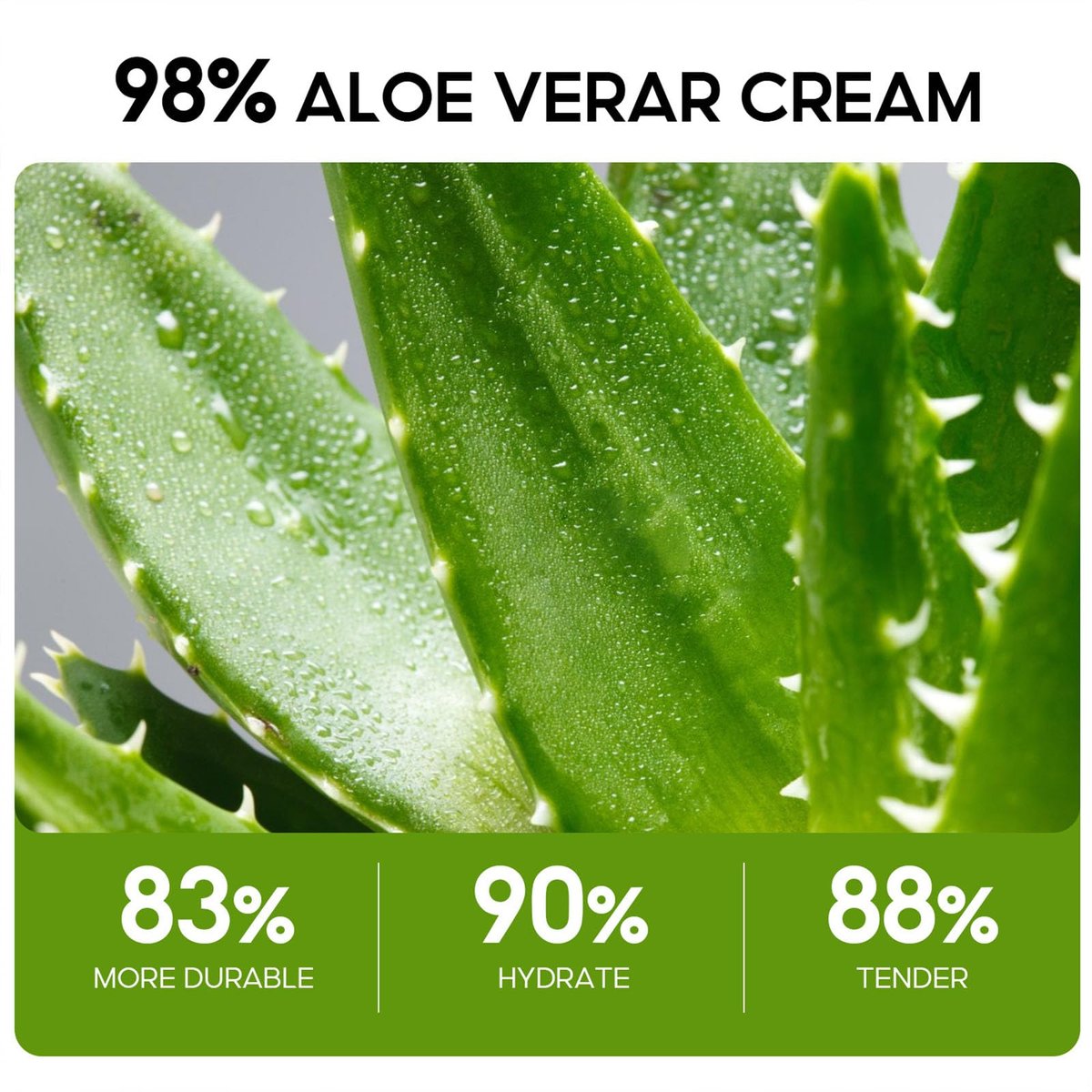 Grospe Aloe Vera Moisturizer Facial Cream – 98% Organic Aloe Vera, Anti-Wrinkle & Deep Hydration for Dry Skin, Acne Scars, 1.7 oz - görsel 7
