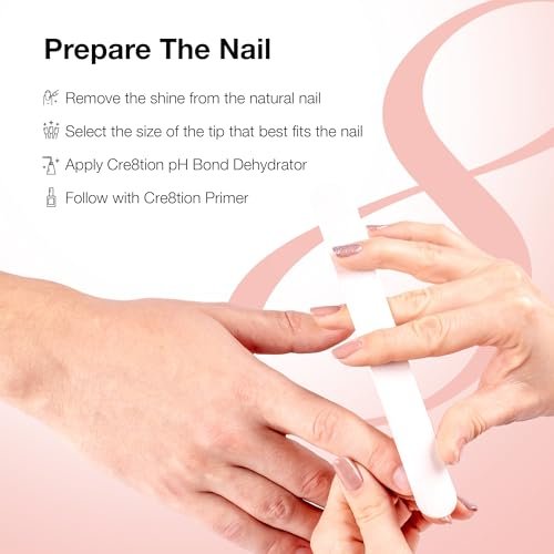 Cre8tion Extend Gel: Professional Soft Tips Adhesive Gel for Long-Lasting Nail Extensions (0.5 Fl Oz) Avelisse