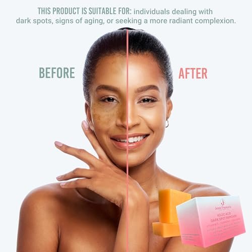 Jean-Francois Kojic Acid Dark Spot Remover Soap Bars with Vitamin C, Collagen, Turmeric - Original Japanese Complex with Hyaluronic Acid, Vitamin E, Shea Butter, Castile Olive Oil (2 Pack) - görsel 12