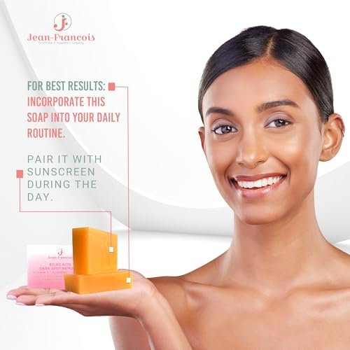 Jean-Francois Kojic Acid Dark Spot Remover Soap Bars with Vitamin C, Collagen, Turmeric - Original Japanese Complex with Hyaluronic Acid, Vitamin E, Shea Butter, Castile Olive Oil (2 Pack) - görsel 10