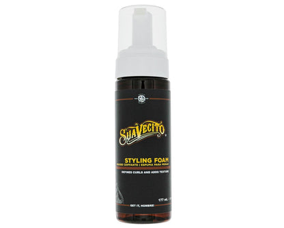 Suavecito Styling Foam Mousse - Define Curls, Add Shine & Volume, Sulfate Free, 6 oz Avelisse