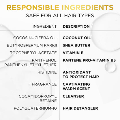 Pantene Pro-V Miracles Curl Define & Shine Coconut + Shea Sulfate-Free Shampoo 13.5 FL OZ Avelisse