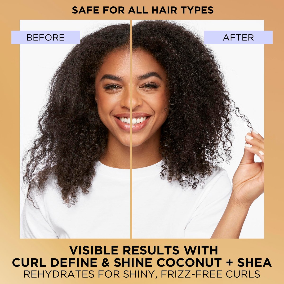 Pantene Pro-V Miracles Curl Define & Shine Coconut + Shea Sulfate-Free Shampoo 13.5 FL OZ Avelisse