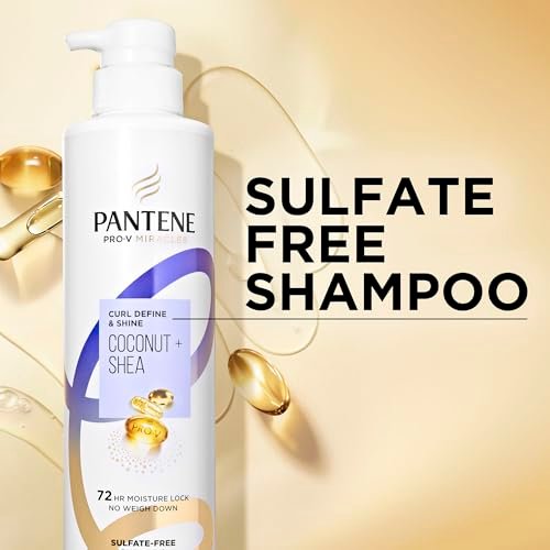 Pantene Pro-V Miracles Curl Define & Shine Coconut + Shea Sulfate-Free Shampoo 13.5 FL OZ Avelisse