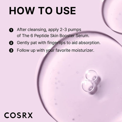 COSRX Mini-Sized 6X Peptide Collagen Booster Toner Serum 1 Fl Oz with Niacinamide & Hyaluronic Acid - Korean Skin Care Travel Essential