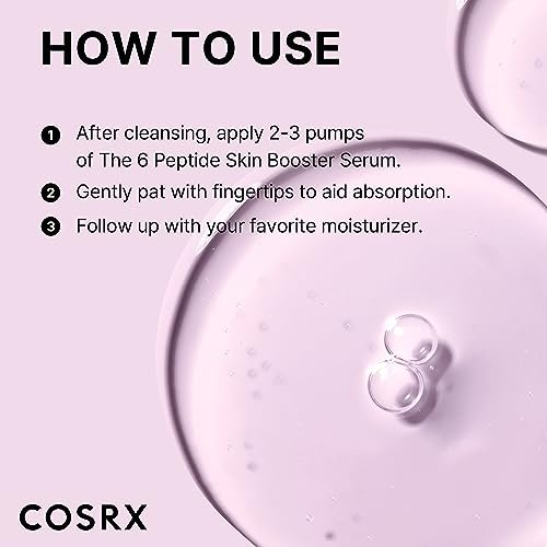 COSRX Mini-Sized 6X Peptide Collagen Booster Toner Serum 1 Fl Oz with Niacinamide & Hyaluronic Acid - Korean Skin Care Travel Essential - görsel 8