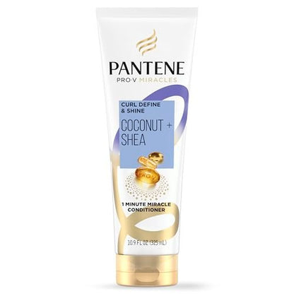 Pantene Pro-V Miracles Curl Define & Shine Coconut + Shea 1 Minute Miracle Conditioner, 10.9 FL OZ Avelisse