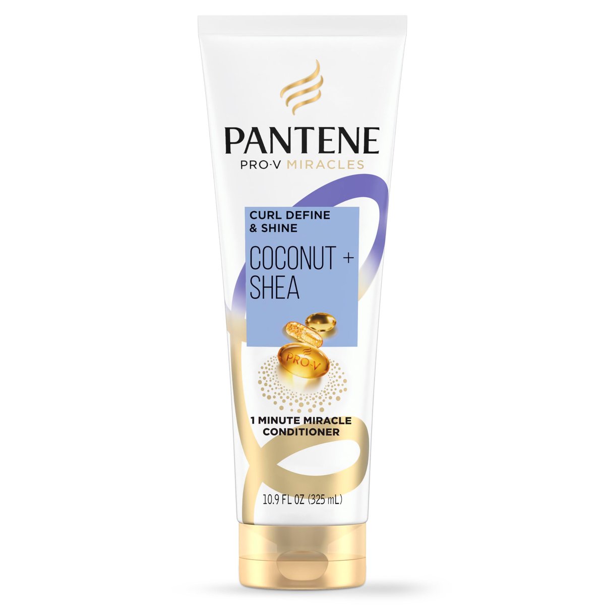 Pantene Pro-V Miracles Curl Define & Shine Coconut + Shea 1 Minute Miracle Conditioner, 10.9 FL OZ Avelisse