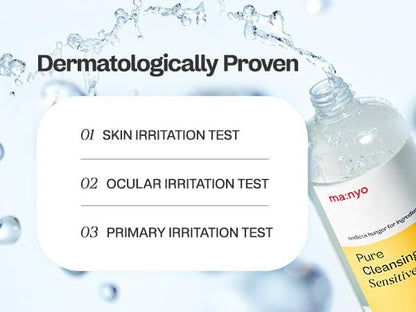 MANYO Pure Cleansing Water - Triple Micellar Technology for Sensitive Skin, Makeup Remover & Hydrating Cleanser, Korean Skincare, 16.9 fl oz (500ml) Avelisse
