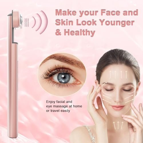 6 in 1 LED Light Therapy Face Wand: Red Light, Microcurrent, Vibration & Thermal Anti-Aging Skincare Tool Avelisse