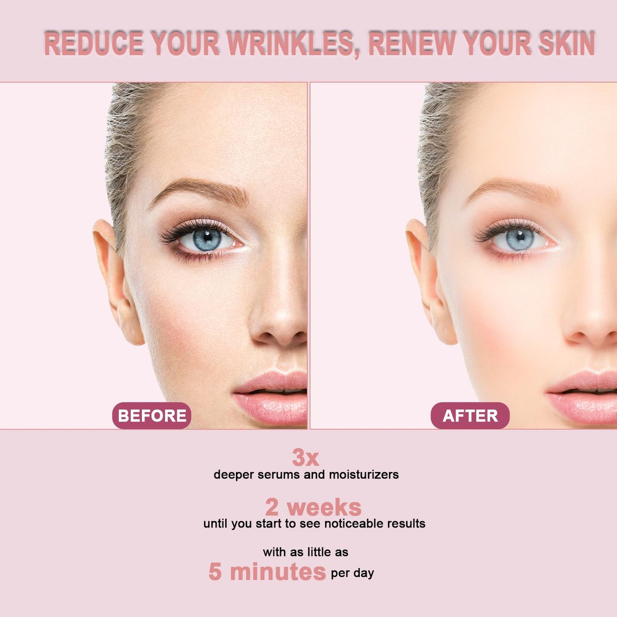 6 in 1 LED Light Therapy Face Wand: Red Light, Microcurrent, Vibration & Thermal Anti-Aging Skincare Tool Avelisse