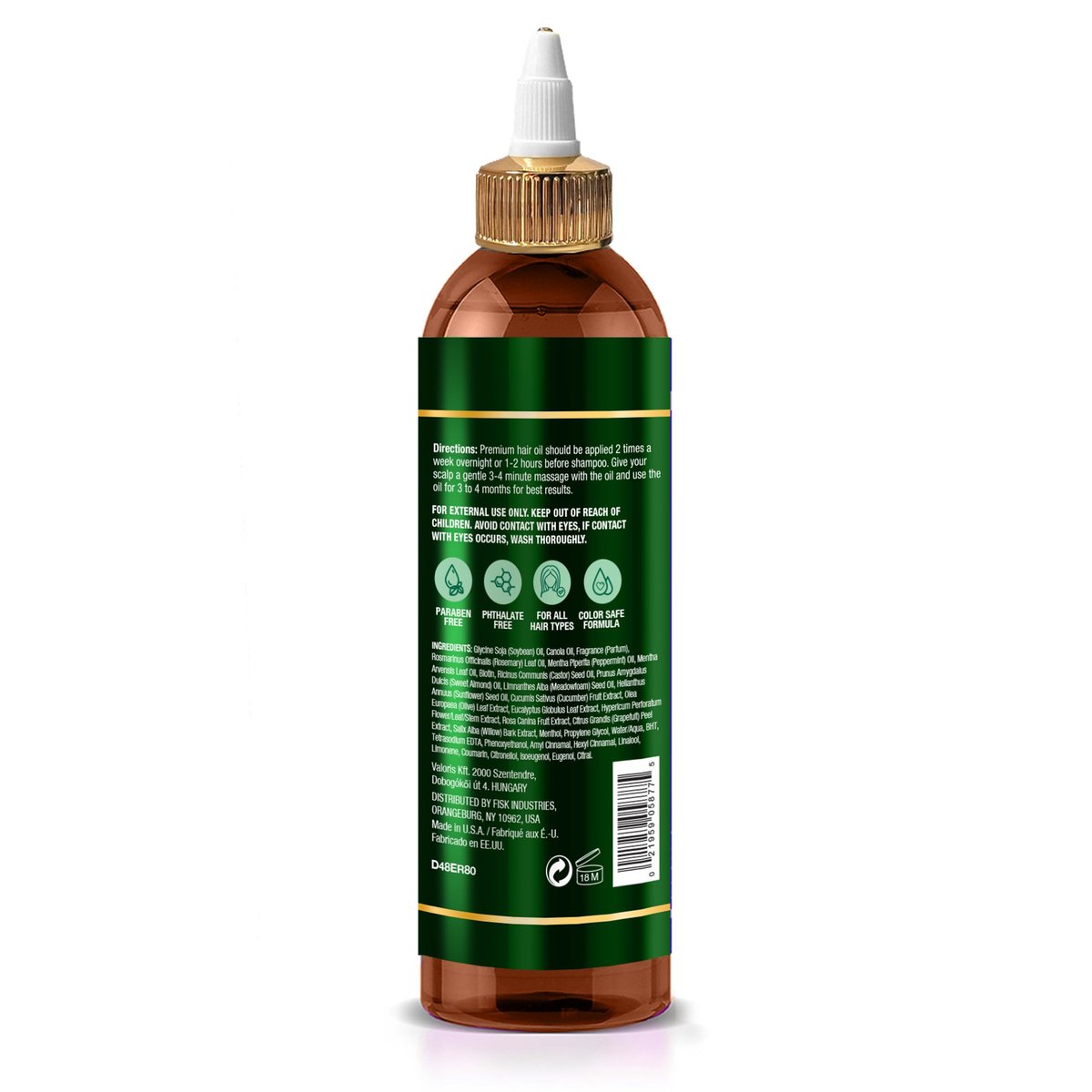 Difeel Rosemary and Mint Premium Hair Oil with Biotin - 8 oz for Hair Growth - görsel 3