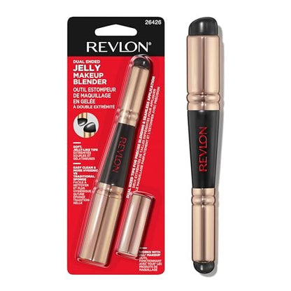 Revlon Dual Ended Jelly Makeup Blender Tool - Silicone Applicator for Blush, Bronzer, Concealer, Contour, Eyes & Lips, 1 Count