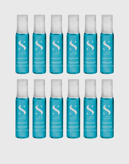 ALFAPARF MILANO Semi Di Lino Sublime Essential Hair Oil Treatment – Lightweight Hair Oil for Glossy, Shiny Hair – 12 Vials, 5.28 Fl Oz Avelisse
