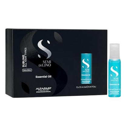 ALFAPARF MILANO Semi Di Lino Sublime Essential Hair Oil Treatment – Lightweight Hair Oil for Glossy, Shiny Hair – 12 Vials, 5.28 Fl Oz Avelisse