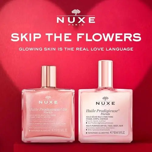 Nuxe Huile Prodigieuse Floral Shimmering Multi-Purpose Dry Oil - Radiant Glow & Hydration, 1.6 Fl Oz Avelisse