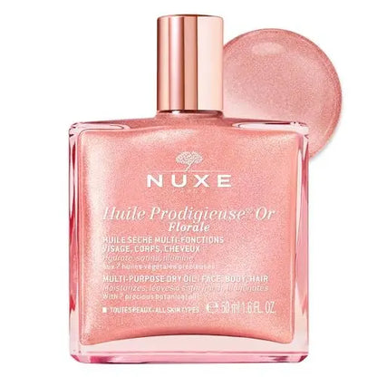 Nuxe Huile Prodigieuse Floral Shimmering Multi-Purpose Dry Oil - Radiant Glow & Hydration, 1.6 Fl Oz Avelisse