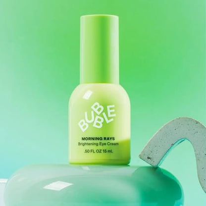 Bubble Skincare Morning Rays Brightening Eye Cream - Vitamin C Under Eye Cream for Dark Circles & Puffiness - Enriched with Green Tea Extract to Calm, Protect & Soothe Skin (15ml) Avelisse