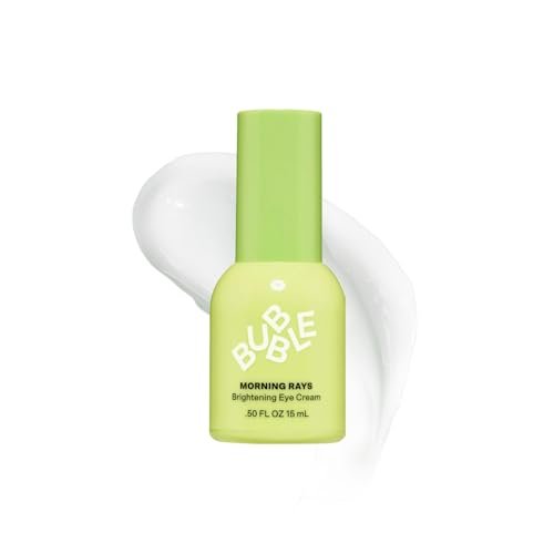 Bubble Skincare Morning Rays Brightening Eye Cream - Vitamin C Under Eye Cream for Dark Circles & Puffiness - Enriched with Green Tea Extract to Calm, Protect & Soothe Skin (15ml) Avelisse