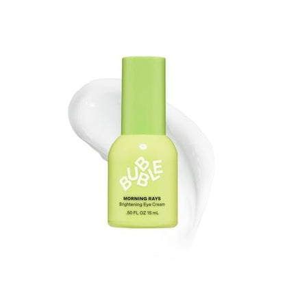 Bubble Skincare Morning Rays Brightening Eye Cream - Vitamin C Under Eye Cream for Dark Circles & Puffiness - Enriched with Green Tea Extract to Calm, Protect & Soothe Skin (15ml) Avelisse