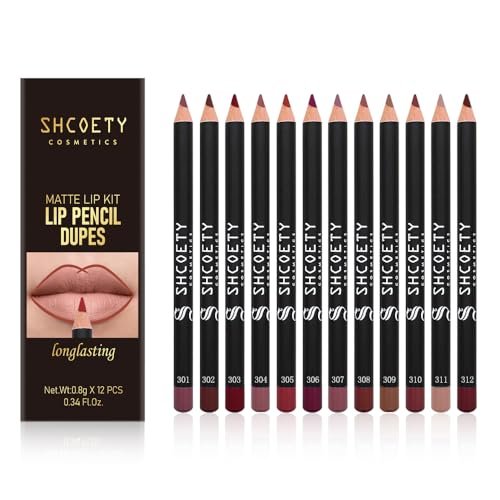 Petansy 12 Colors Matte Lip Liner Set – Long Lasting, Waterproof, High Pigmented Lip Pencils - görsel 2