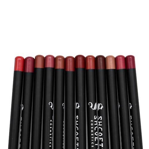 Petansy 12 Colors Matte Lip Liner Set – Long Lasting, Waterproof, High Pigmented Lip Pencils - görsel 11
