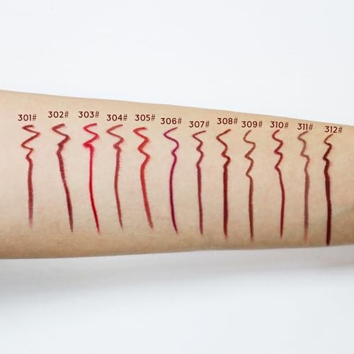 Petansy 12 Colors Matte Lip Liner Set – Long Lasting, Waterproof, High Pigmented Lip Pencils - görsel 5