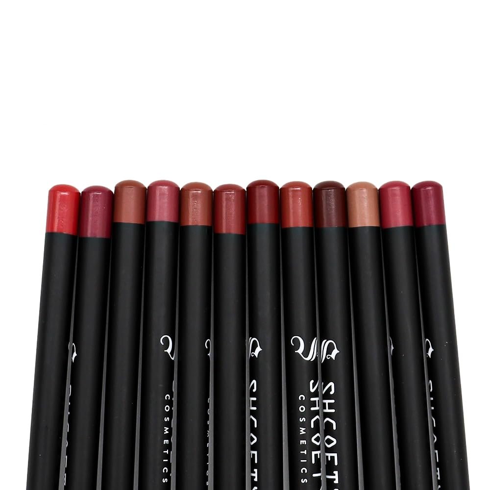 Petansy 12 Colors Matte Lip Liner Set – Long Lasting, Waterproof, High Pigmented Lip Pencils - görsel 10
