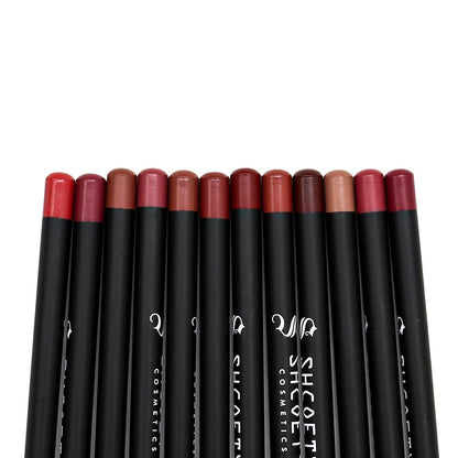 Petansy 12 Colors Matte Lip Liner Set – Long Lasting, Waterproof, High Pigmented Lip Pencils