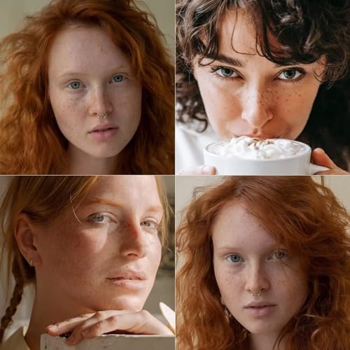 YEOSMINE Freckle Pen 2PCS Waterproof Natural Lifelike Faux Freckle Makeup Pen - Brown, Longlasting Soft Small Dot Pen for Effortless Sunkissed Skin - görsel 16