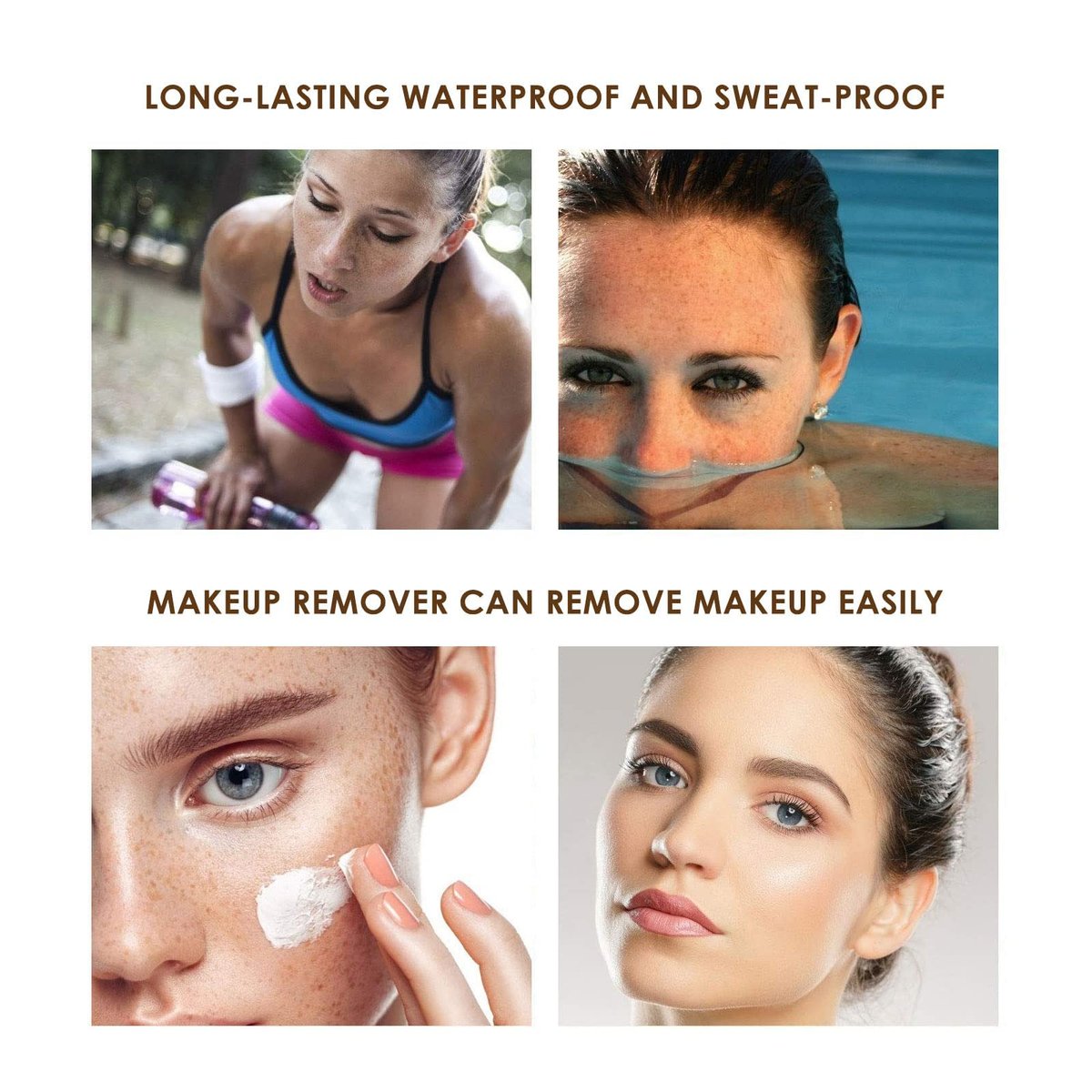 YEOSMINE Freckle Pen 2PCS Waterproof Natural Lifelike Faux Freckle Makeup Pen - Brown, Longlasting Soft Small Dot Pen for Effortless Sunkissed Skin - görsel 13