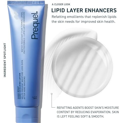 Prequel Skin Hand Wrap Hand Cream – Deep Nourishing Moisturizing Formula for Dry Cracked Hands – Non-Greasy Unscented Balm with Moisture Lock – 3.4 oz - görsel 4