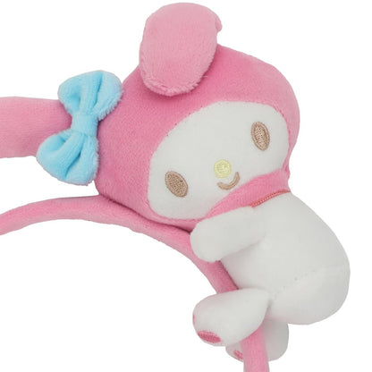 My Melody Pink Headband with Character Charm & Plush - Sanrio Kawaii Hair Accessory