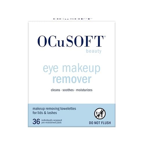 OCuSOFT Beauty Eye Makeup Remover - Individually Wrapped Makeup Removing Towelettes for Face, Lids, and Lashes, 36 Count - görsel 2