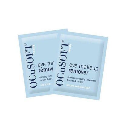 OCuSOFT Beauty Eye Makeup Remover - Individually Wrapped Makeup Removing Towelettes for Face, Lids, and Lashes, 36 Count