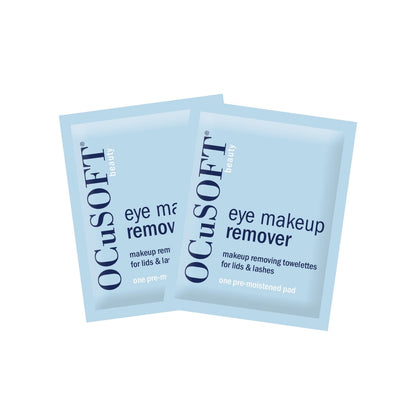 OCuSOFT Beauty Eye Makeup Remover - Individually Wrapped Makeup Removing Towelettes for Face, Lids, and Lashes, 36 Count