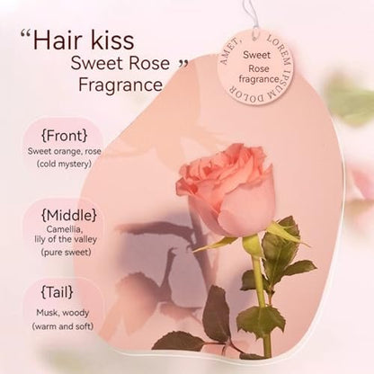CLY AMS Hair Perfume Oil – Rose Scented Hair Treatment for Smooth, Shiny, Split-Free Hair, Ideal for Frizzy & Damaged Hair (1.41 Fl Oz)
