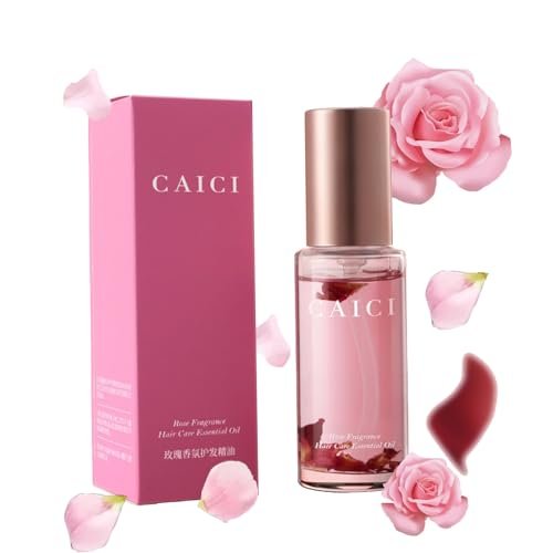 CLY AMS Hair Perfume Oil – Rose Scented Hair Treatment for Smooth, Shiny, Split-Free Hair, Ideal for Frizzy & Damaged Hair (1.41 Fl Oz) - görsel 2