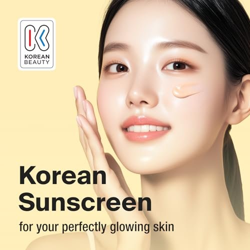 GANGNAM GLOW Day Shield Perfect Sunscreen SPF 50 - Tinted Mineral Sunscreen with Zinc Oxide, Sheer Moisturizer for Face, Broad Spectrum, Korean Skincare, 1.69 fl oz Avelisse