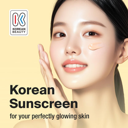 GANGNAM GLOW Day Shield Perfect Sunscreen SPF 50 - Tinted Mineral Sunscreen with Zinc Oxide, Sheer Moisturizer for Face, Broad Spectrum, Korean Skincare, 1.69 fl oz Avelisse