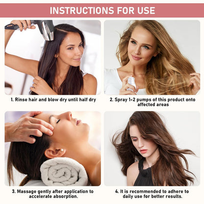 Daioai 2-Pack Natural Rice Water Hair Growth Spray for Thinning Hair - 1.69 Fl Oz Each Avelisse