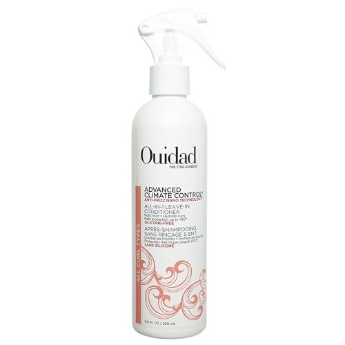 Ouidad Advanced Climate Control Leave In Conditioner for Curly Hair - 8.5 fl oz Multi-Use Curl Leave In Conditioner & Heat Protectant Spray - görsel 1