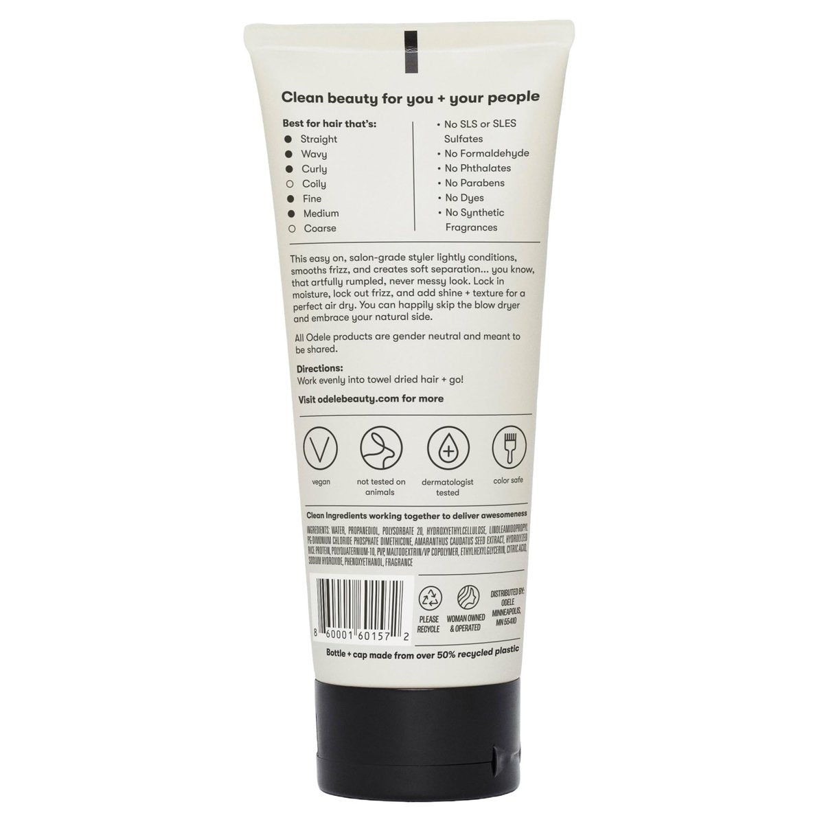Odele Air Dry Styler - No-Heat Styling Gel for Frizz-Free, Defined Hair (6 oz) - görsel 13